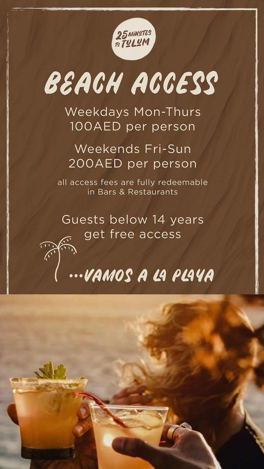 25 Minutes to Tulum Beach Access